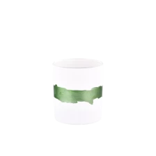 China Wholesale home decor matte white candle glass jars manufacturer