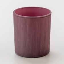 China Popular Matte Spraying Glass 290ml Candle Holder Jar Supplier manufacturer