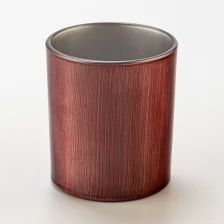 China Decorative 290ml Spraying Finish Glass Candle Cup Scented Candle Jar Wholesale manufacturer