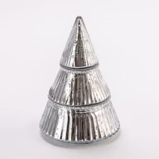 China holiday mercury glass tree candle jar manufacturer