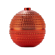 China Christmas home decor hobnail glass candle jar manufacturer