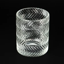 China High End Decor Custom Color Glass Scented Candle Holder for Filling Candle manufacturer