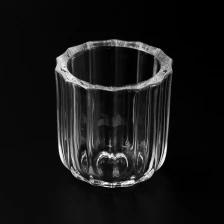 China Popular Style Clear Glass Empty Candle Holder 170ml Glass Jar for Decoration manufacturer