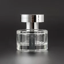 China Wholesale Premium Clear Glass Custom Label 30ml Empty Perfume Glass Bottle with Lid manufacturer