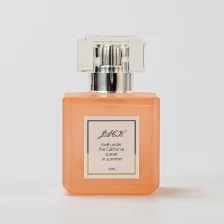 China Custom Label Frost Finish Aroma Glass Bottle 50ml Perfume Bottle with Round Cap manufacturer