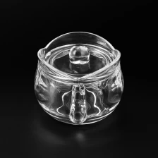 China New Creative Style Customize Color Glass Jar 154ml Soy Wax Candle Jar with Lid manufacturer