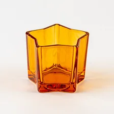 China Home Decoration Transparent Color Glass Jar Empty Amber Candle Jar manufacturer