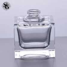 China Sunny 36ml 1oz glass perfume bottle transparent square bottle for car manufacturer