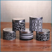 China Sunny new design aluminium silver metal candle holder with lid manufacturer