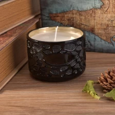 China Restaurant Custom iridescent round glass candle holders manufacturer