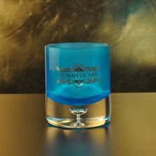 China 10oz Luxurious scented color tealight candle glass jar in bulk manufacturer