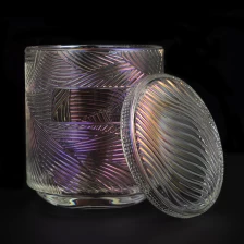 China 10oz Wholesales Christmas lotus crystal tealight glass candle holder with lid manufacturer