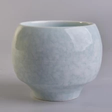 China Sunny round vintage ceramic candle holders 10oz 20oz manufacturer