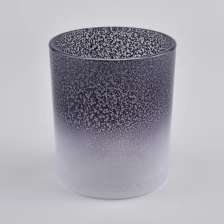 China luxury iridescent glass candle jar manufacturer