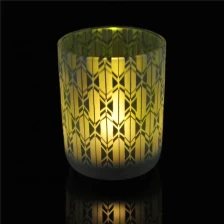 China luxury round bottom glass candle jar manufacturer