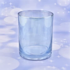 China Sunny 403ml transparent iridescent glass candle holders hot sale products manufacturer
