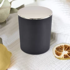 China black luxury candle containers with metal lid manufacturer