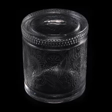 China 10oz 11oz 16oz luxury crystal empty glass candle jar and lid manufacturer