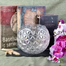 China Custom clear votive plating glass candle jars manufacturer