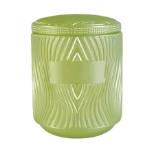 China Sunny design Wholesales custom luxury glass candle holders with lid manufacturer