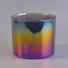 China 12oz Wholesales vintage electroplated glass candle jars in bulk manufacturer