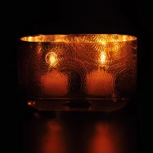 China New design christmas oval coloured tealight glass candle holders manufacturer