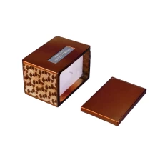 China Wholesales luxury scented golden square glass candle vessel with lid 10oz 20oz manufacturer