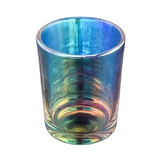 China popular iridescent glass candle holders from Sunny Glassware manufacturer