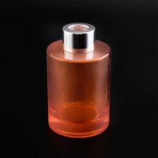 China Raindrop pattern cylinder glass diffuser bottle glass perfume bottles manufacturer