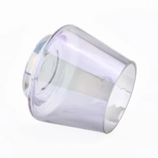 China Grey iridescent color wholesale candle vessels manufacturer