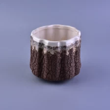 China Luxury amber tealight ceramic candle holder manufacturer