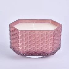 China 6oz 8oz 10oz Wholesales decorative geo tealight glass candle jar manufacturer