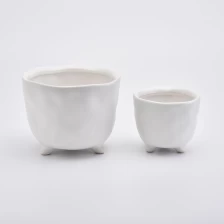 China 23oz Glaze White Ceramic Jar Ceramic Candle Vessel manufacturer