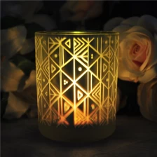 China Custom frosted tealight glass jars for candle making manufacturer