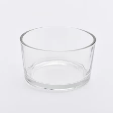 China hot sales glass flat candle holder manufacturer