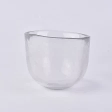 China Empty Tealight glass candle holders for home decor manufacturer