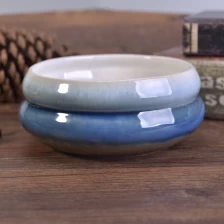 China Wholesales porcelain ceramic candle holder bowl dome manufacturer