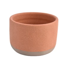 China luxury sandy clay ceramic candle holder manufacturer