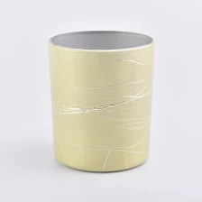 China Luxury  matte candle holder glass candle jars wedding centerpieces wholesales manufacturer