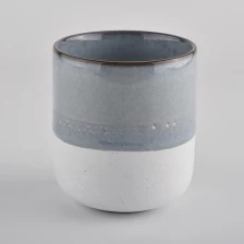 China round bottom black glazing color candle making vessels manufacturer