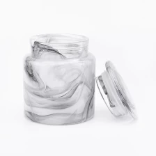 China overlay glass bath accessories sets white and black glass jar with lid for bathroom manufacturer