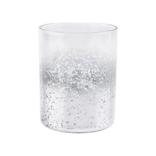 China Wholesale clear mercury silver candle glass holders manufacturer