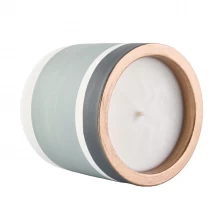 China Supplier luxury concrete wick glazed candle cement jar manufacturer