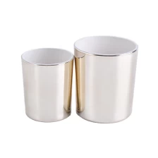 China luxury gold votive glass candle jar manufacturer