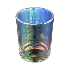 China Suppliers Hot selling iridescent luxury glass candle jar manufacturer