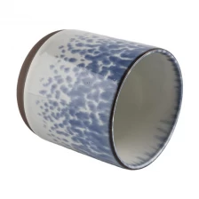 China transmutation glaze  color ceramic candle holder manufacturer
