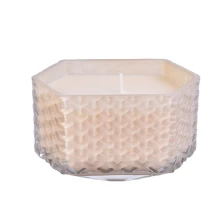 China Suppliers Sunny patent design custom luxury glass candle holder with wooden lid manufacturer