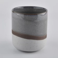 China transmutation porcelain candle vessel with different colors manufacturer