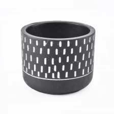 China hot sales black cement candle holders manufacturer