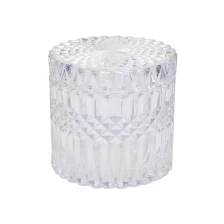 China 6oz logo customized luxury green glass candle jars with lid for home decorations manufacturer